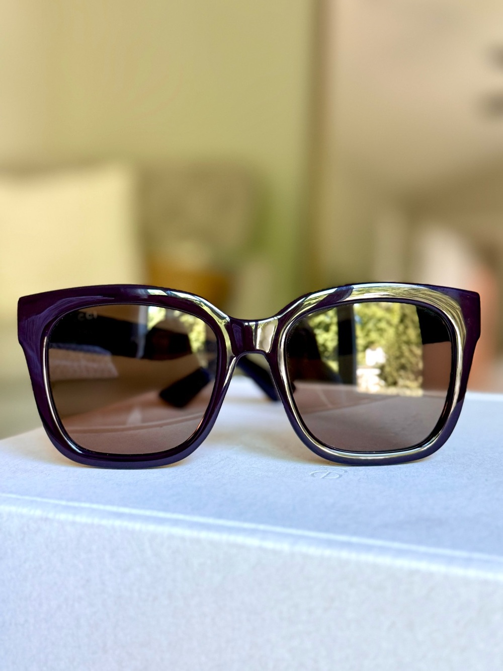 Gucci Oversized Square Sunglasses Burgundy | Brown Lenses | Made in Italy - Picture 6 of 10